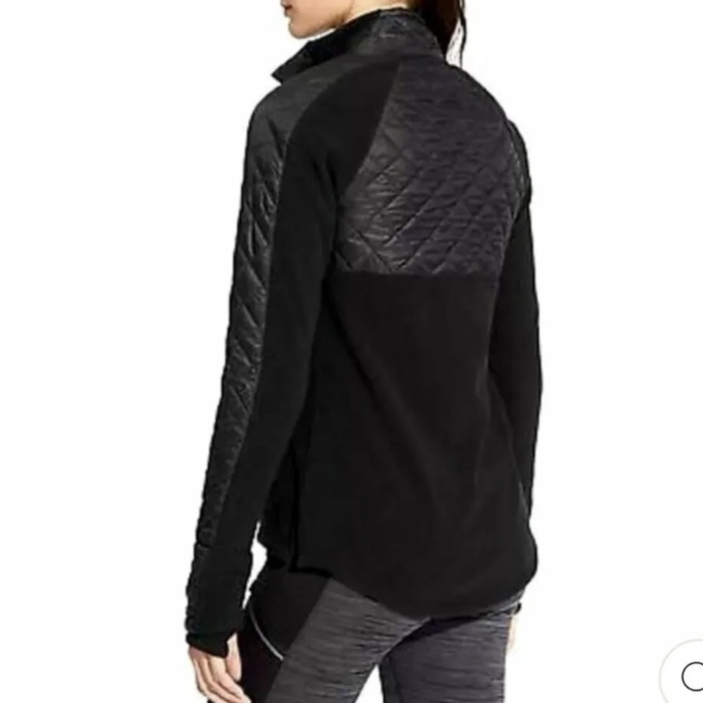 NWOT Athleta Running Jacket XXS Athletic Coat Black New Warm Soft Cozy